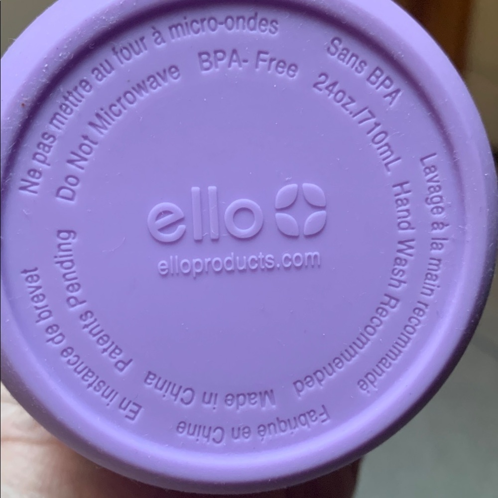 Ellie Purple Double Wall Tumbler with Straw - Picture 6 of 6